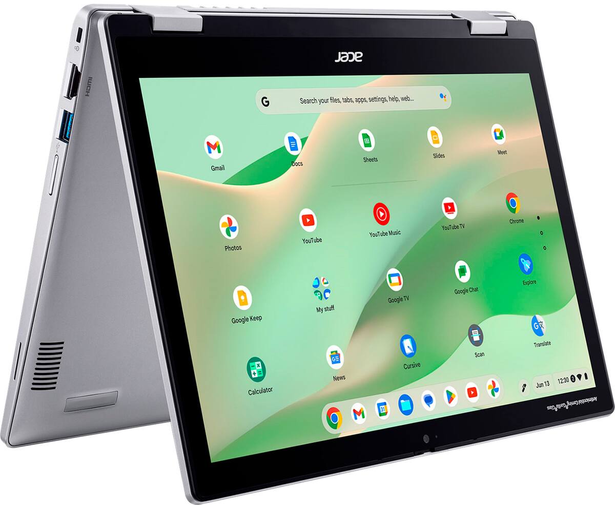 Acer Chromebook Spin 312 folded into tent mode